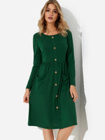 OEM Ladies Green Midi Dresses