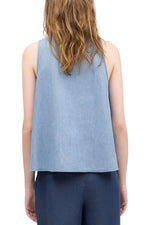 NEW FEELING Womens Blue Camis