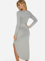 NEW FEELING Womens Grey Midi Dresses