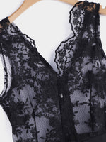 OEM Ladies Black V-Neck Dresses