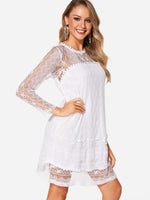 OEM Ladies White Mini Dresses