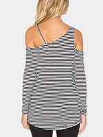 NEW FEELING Womens Striped T-Shirts