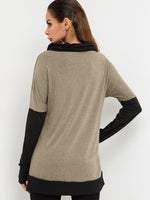 NEW FEELING Womens Khaki T-Shirts