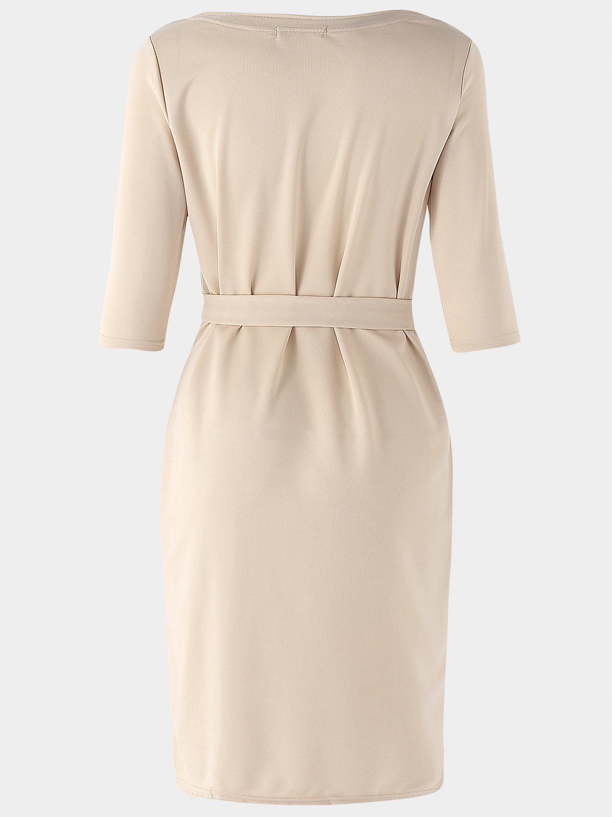 NEW FEELING Womens Beige Midi Dresses