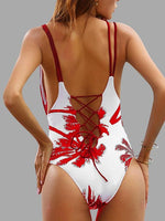 NEW FEELING Womens Red One-Pieces