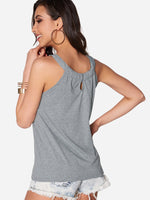 Custom Ladies White Ribbed Vest Top