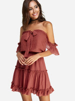 OEM ODM Womens Short Sleeve Mini Dress