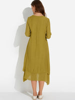 NEW FEELING Womens Green Maxi Dresses