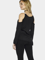 NEW FEELING Womens Black T-Shirts