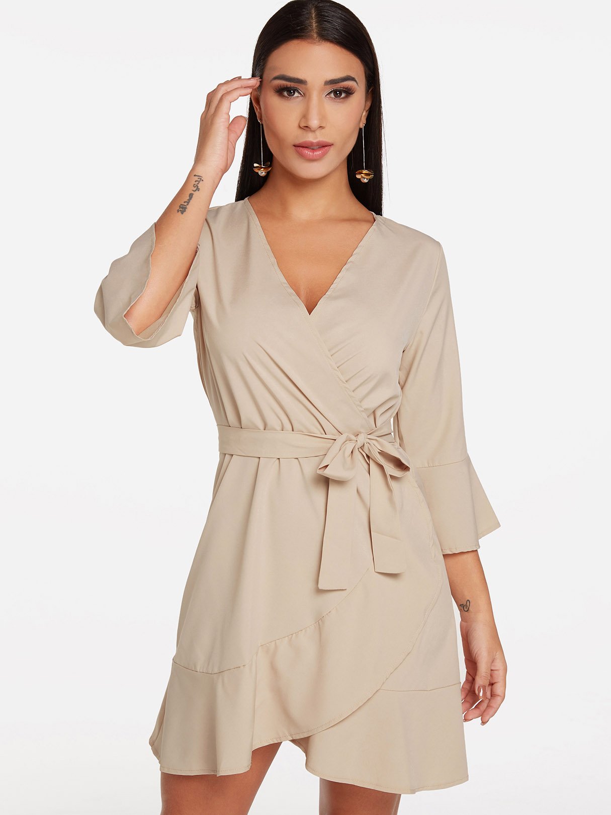 ODM Ladies 3/4 Sleeve Dresses