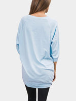 NEW FEELING Womens Blue T-Shirts