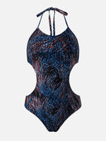 Wholesale V-Neck Sleeveless Crossed Front One-Pieces Swimsuits