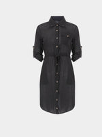 Wholesale Black Long Sleeve Shirt Dress