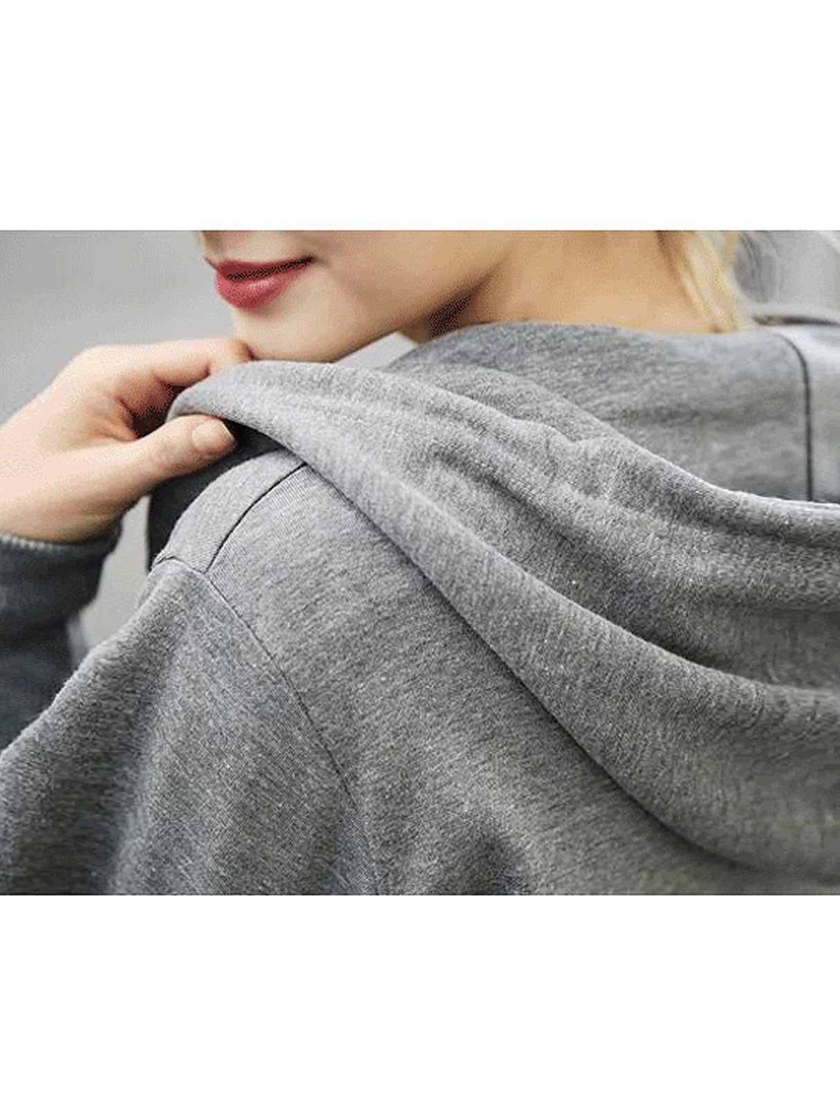 NEW FEELING Womens Grey Plus Size Tops