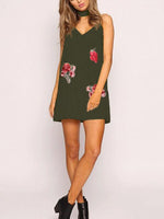 Custom Ladies V-Neck Mini Dresses