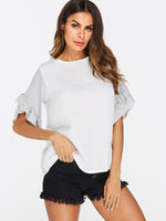 OEM Ladies White T-Shirts