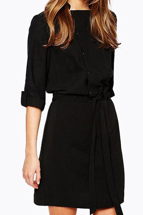OEM Ladies Black Mini Dresses