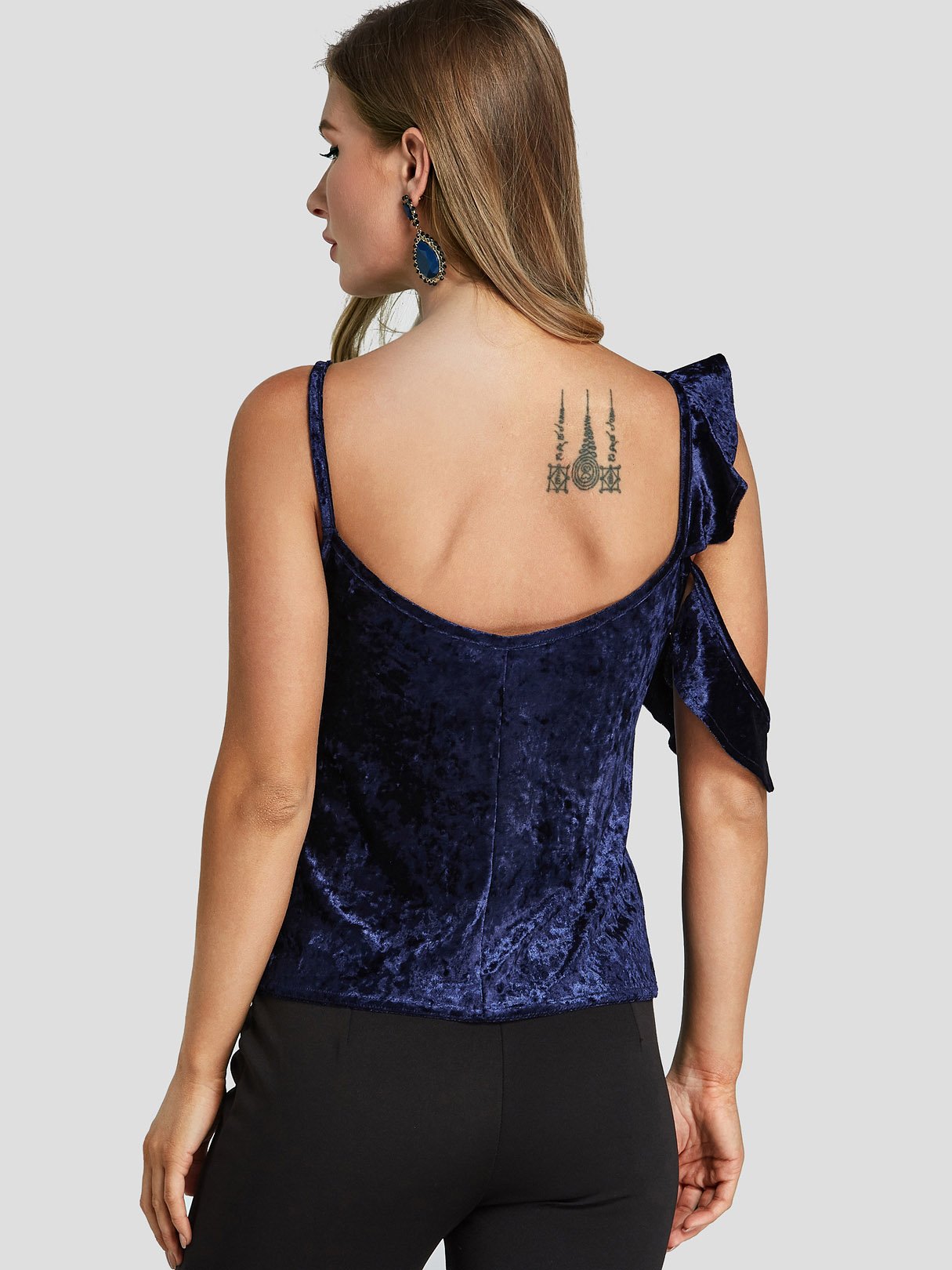 NEW FEELING Womens Navy Camis
