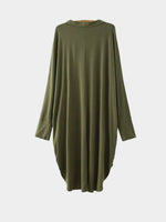 NEW FEELING Womens Green V-Neck Dresses