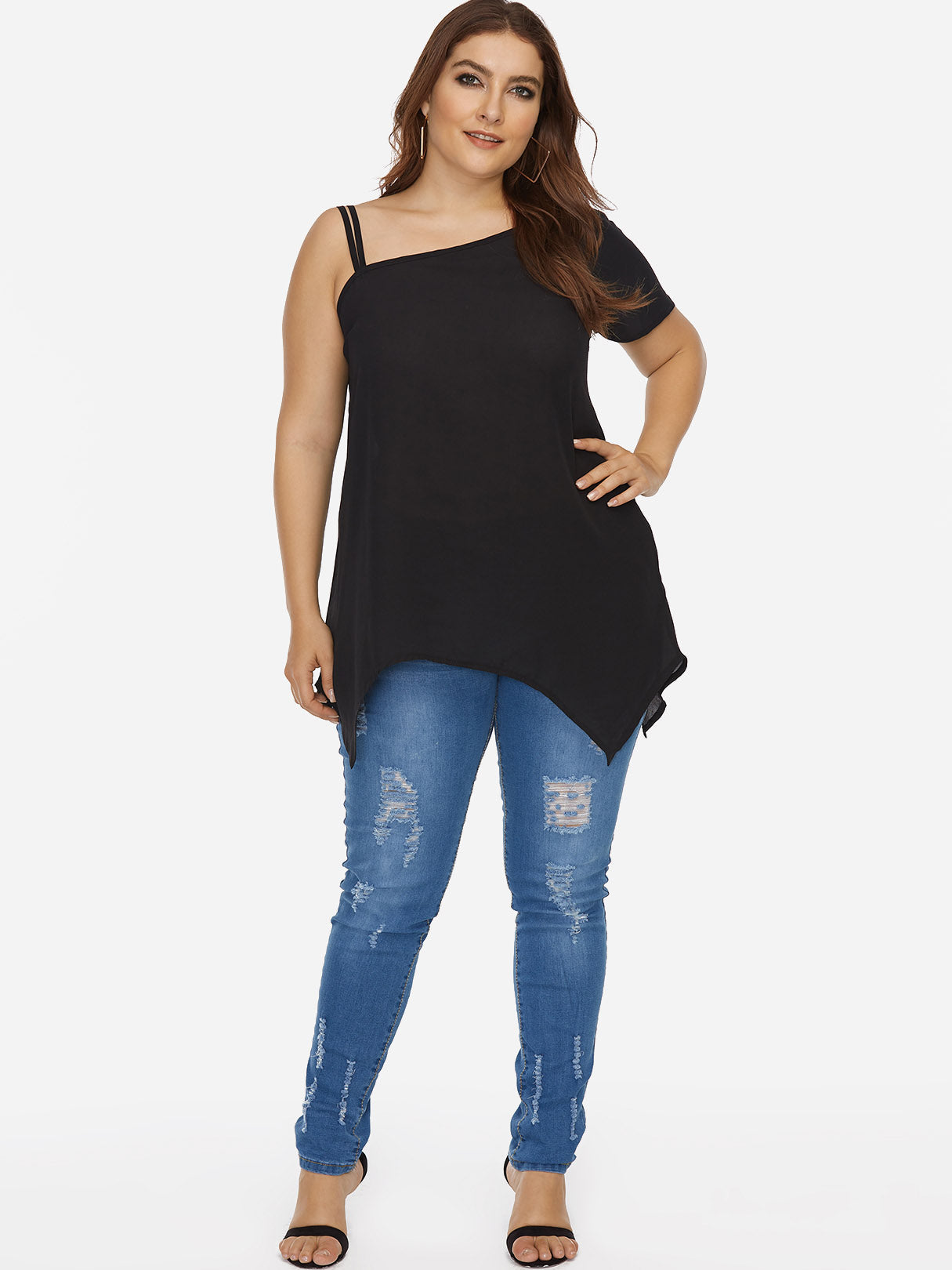 OEM ODM Womens Short Sleeve Plus Size Tops