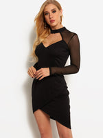 ODM Ladies Long Sleeve Sexy Dress