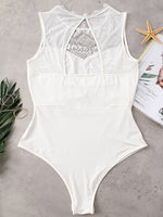 OEM Ladies White Bodysuits