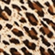 Leopard Drawstring Sleeveless One Shoulder Flounce Natural Mini Dress