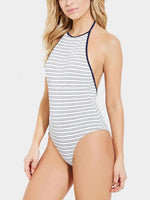 Wholesale Sleeveless Stripe One-Pieces Swimsuits
