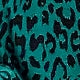 Leopard Tie Back Long Sleeve V Neck Flared High Waist Short Dress