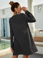 Polka Dot Button Up Dress