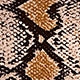 Snakeskin Print Sleeveless Spaghetti Strap Pencil Natural Short Dress