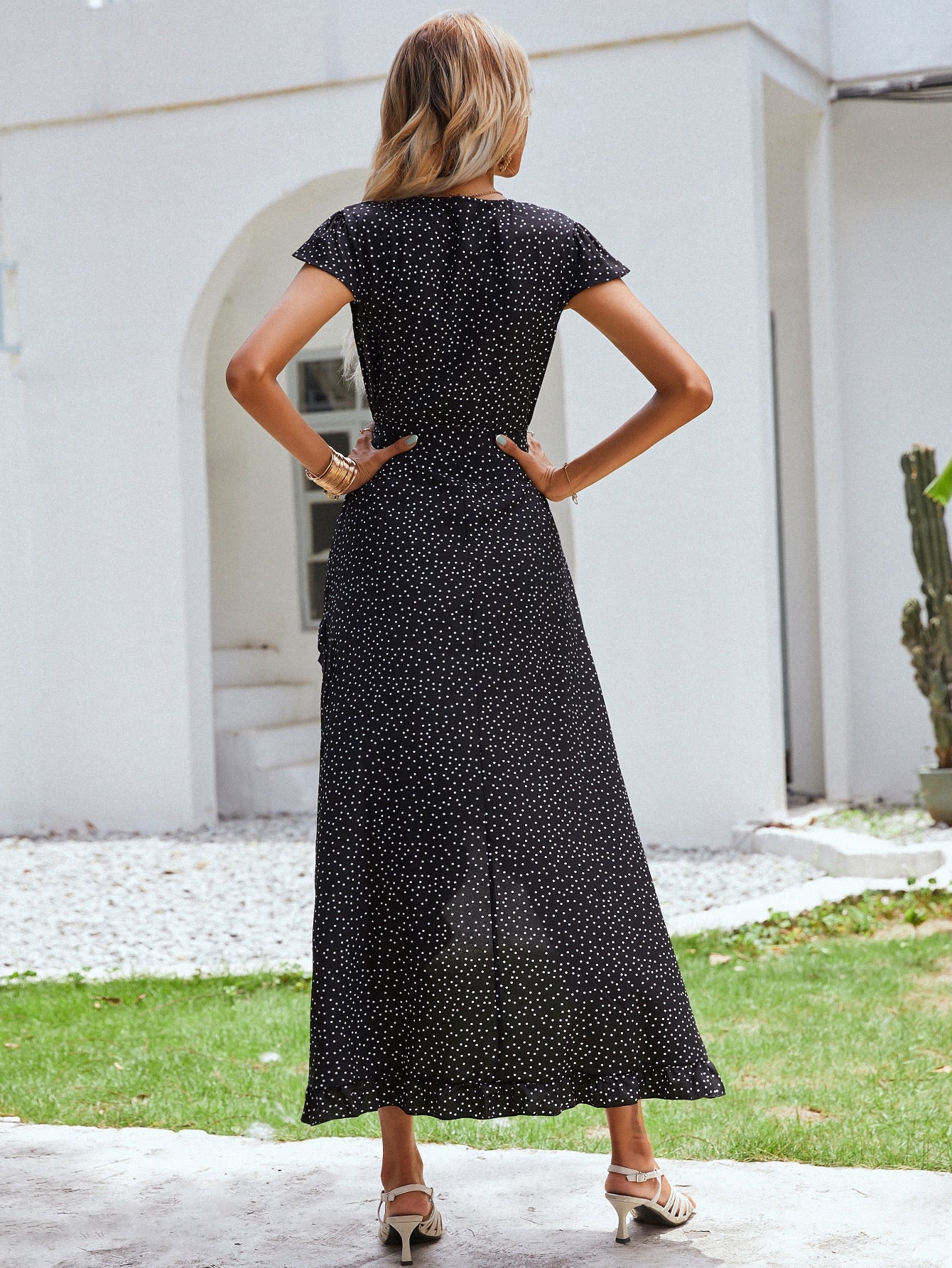 Polka Dot Wrap Dress