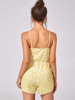 Ditsy Floral Print Cami Romper