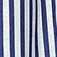 Striped Button Front Half Sleeve Deep V Neck Straight High Waist Long Dress