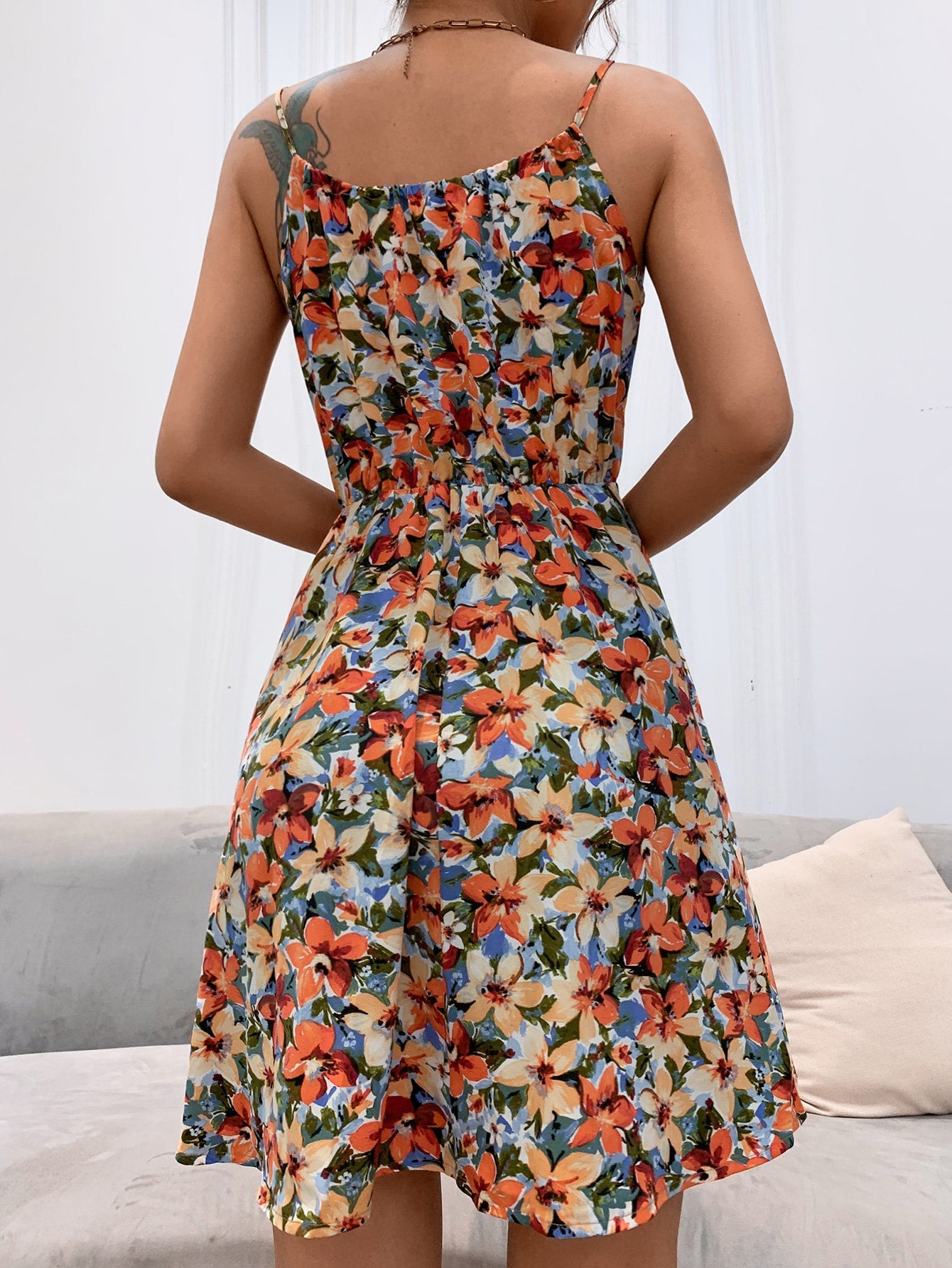 Allover Floral Cami Dress