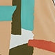 Patchwork Sleeveless Spaghetti Strap Flared Natural Knee Length Dress