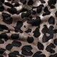 Leopard Drawstring Sleeveless Spaghetti Strap Flounce High Waist Short Dress