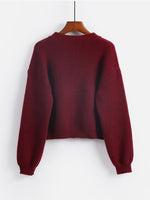 Drop Shoulder Button Up Cardigan