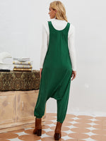 1pc Pocket Patched Harem Jumpsuit