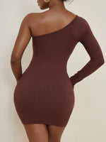 One Shoulder Cut Out Bodycon Dress