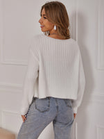 Drop Shoulder Button Placket Cardigan