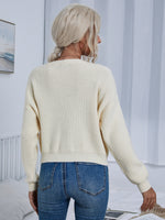 Drop Shoulder Button Front Cardigan