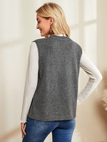 Single Breasted Cable Knit Cardigan Without Top