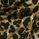 Leopard Drawstring Sleeveless Spaghetti Strap Flounce High Waist Short Dress