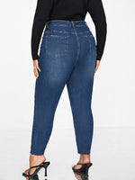 Plus Slant Pocket Skinny Jeans Without Belt