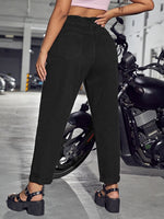 Plus Slant Pocket Mom Fit Jeans