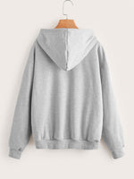 Drop Shoulder Dual Pocket Hoodie