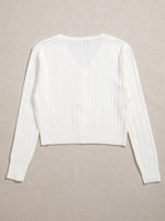 Drop Shoulder Crop Cardigan