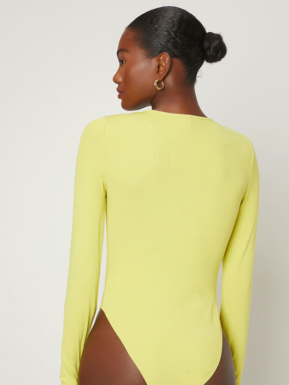 Cut Out Front Thumb Hole Bodysuit