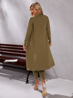 Ribbed Knit Drop Shoulder Cardigan